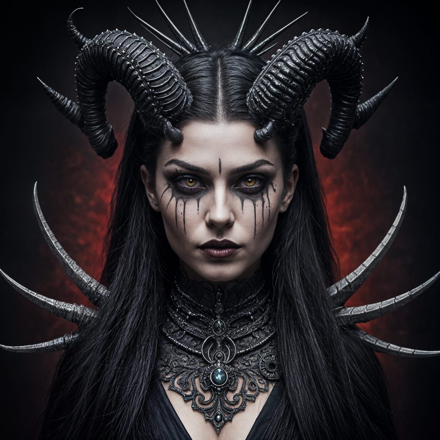 Majestic Dark Fantasy Queen of Demons