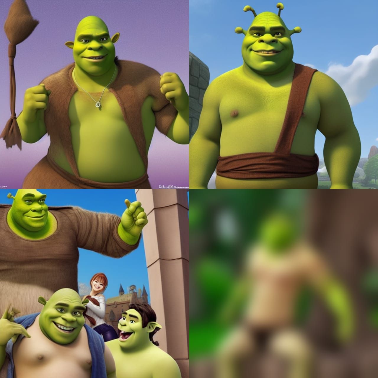 Charming Shrek Exposed in Dreamworks Anime Style