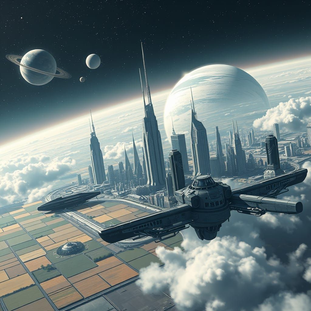 Cyberpunk Skyscrapers Meet Rural Fields in Stellar Science F...