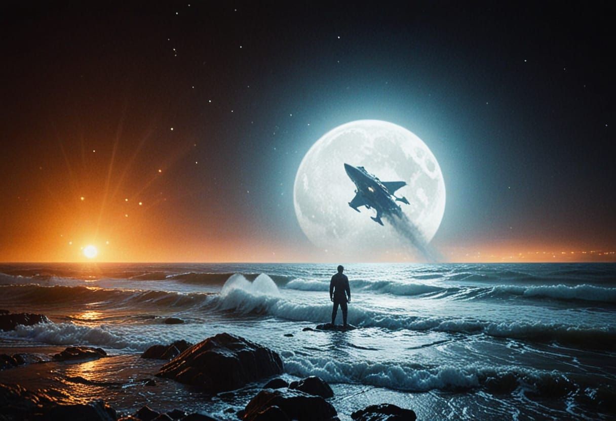 Cinematic Film Still in Hyperrealism