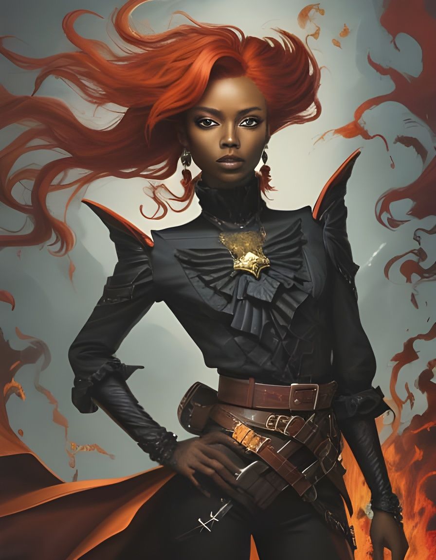 Fiery Dark Pixie, Whispers of the Fey