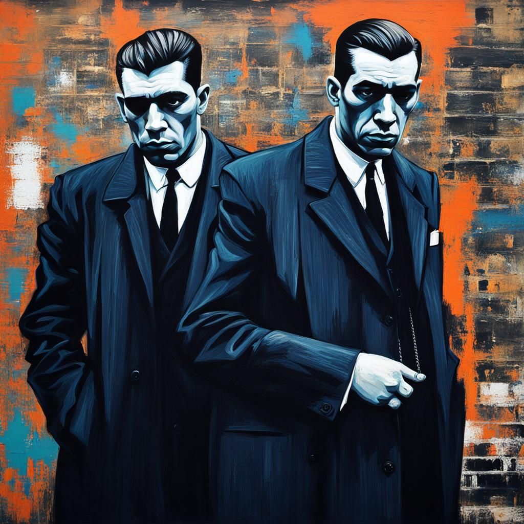 Gangster Life in East London, Abstract Art Style