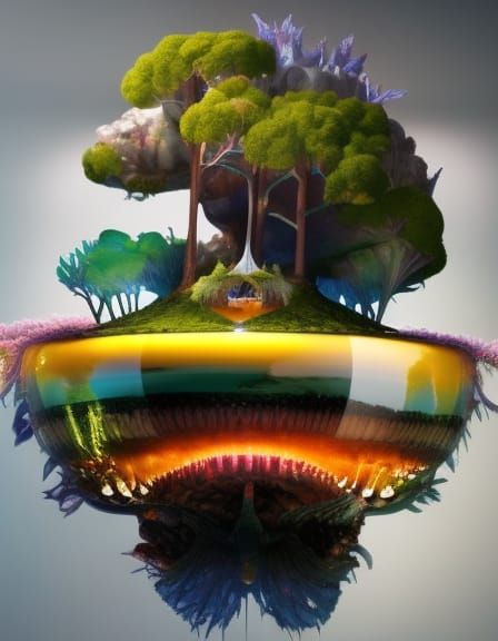 Fantastical Living Globe of Teeth and Cartography