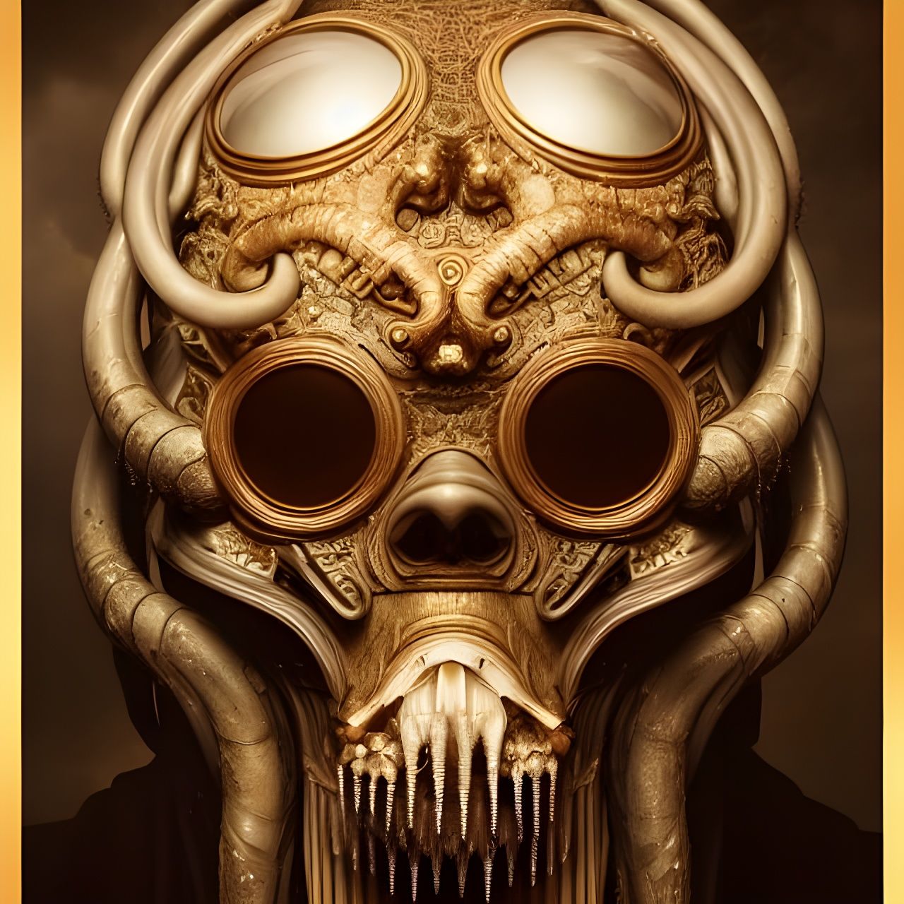 Cyberpunk-Style Masterpiece of Fear and Wonder