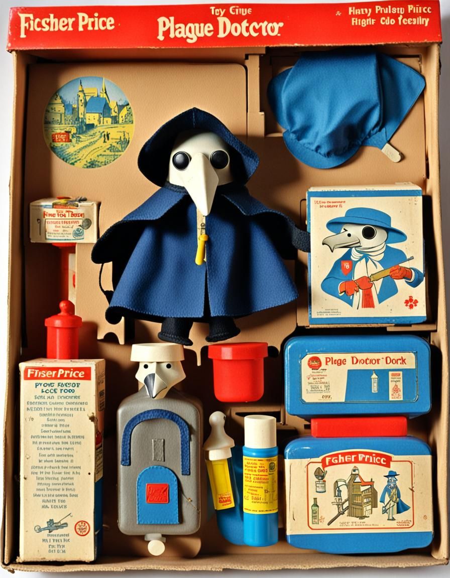 "My First Plague Doctor" toy set, by Fischer Price