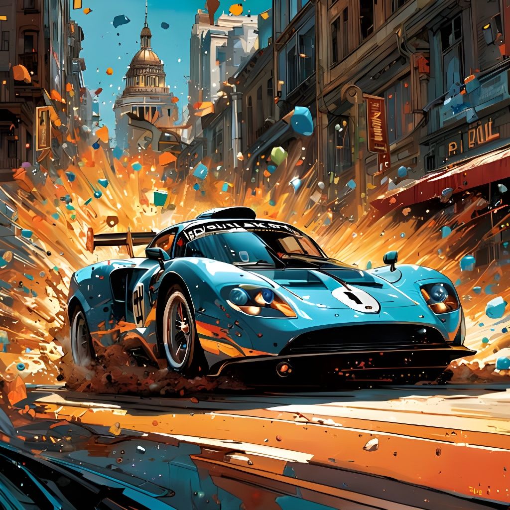 High-Speed Racing Motorcycles in Motion