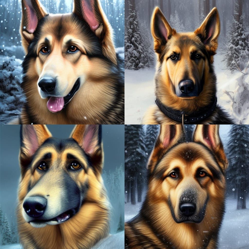 Viking Warrior with German Shepherd: A Hyper-Realistic Chris...