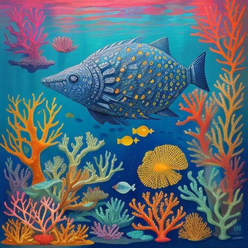 Vibrant Biomutant Submarine Unveils Radiolaria World