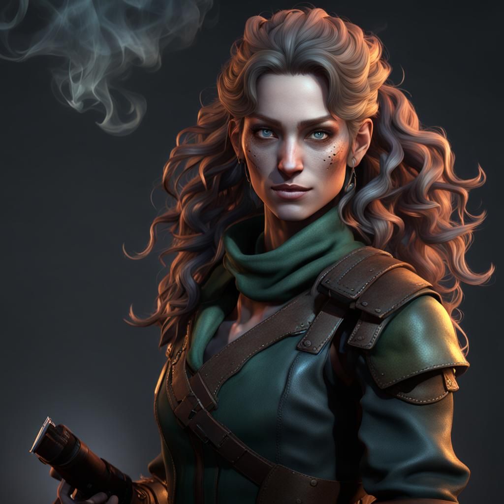 Fantasy Rogue Adventure in Vibrant Smoke