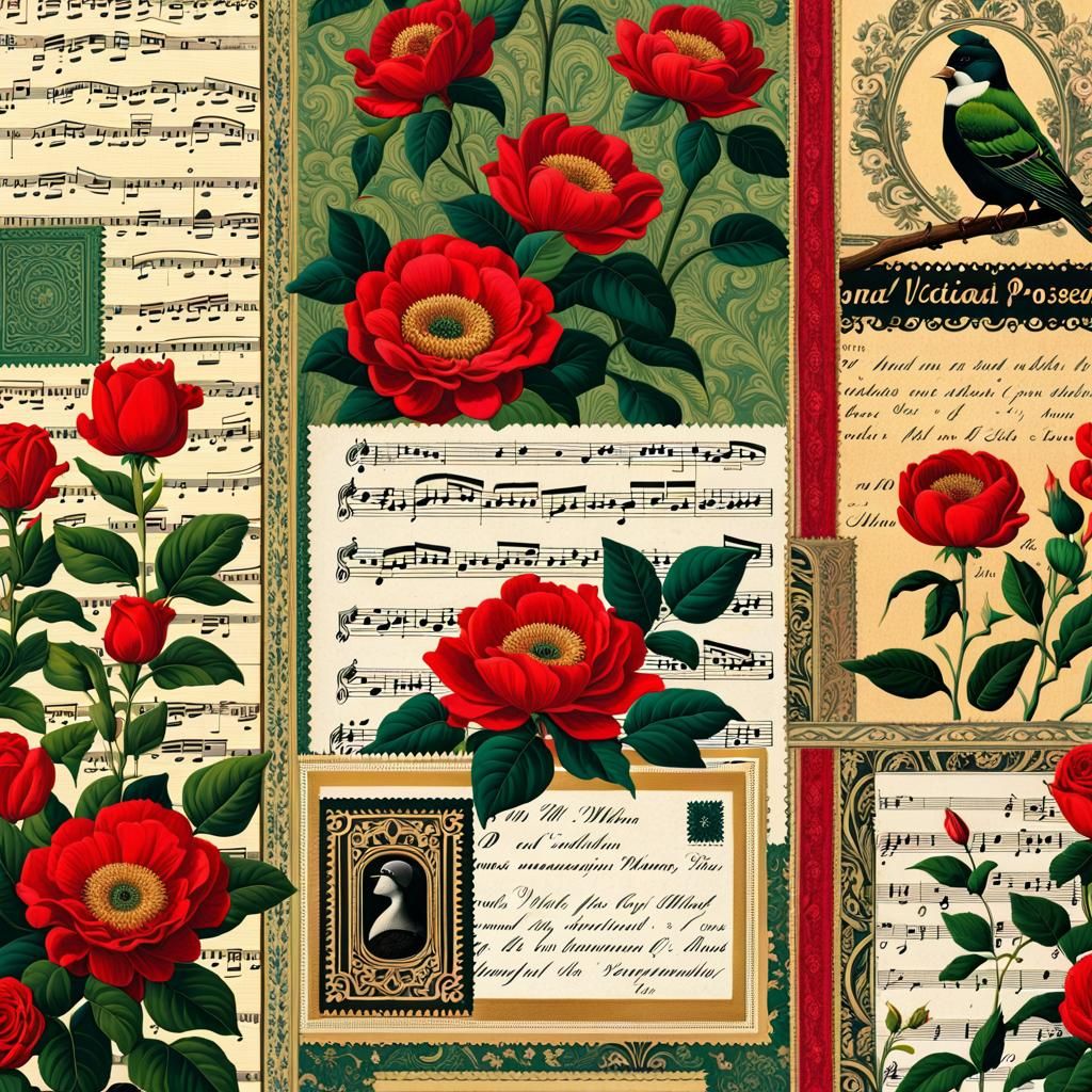 Surreal Vintage Chic Scene with Hidden Presence in Plain Sig...