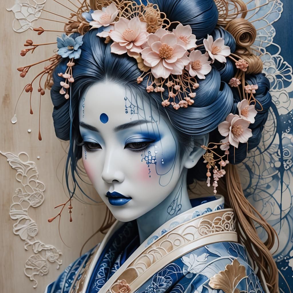 Geisha azul