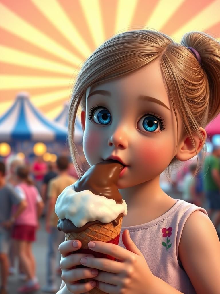 Gran-daughter and her icecream