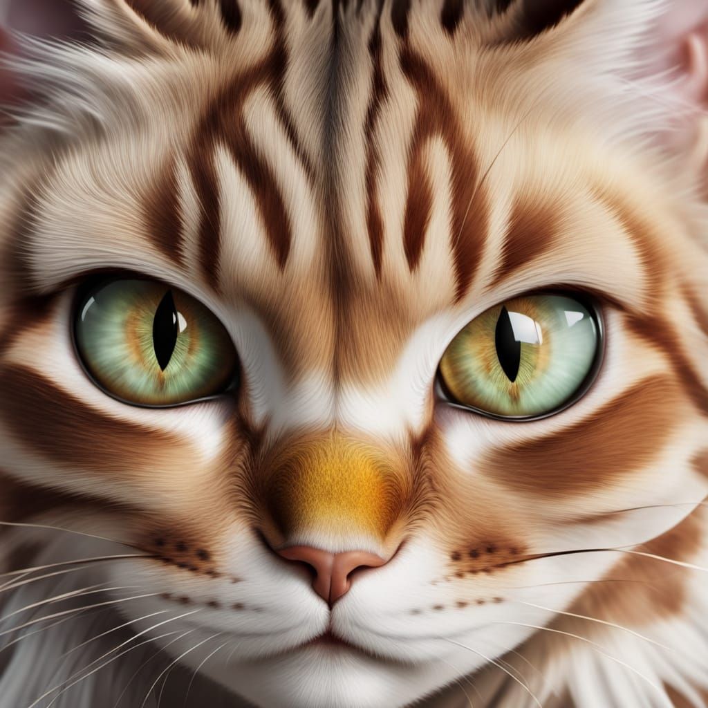 Hyperrealistic Portrait of an Androgynous Figure with Glowin...