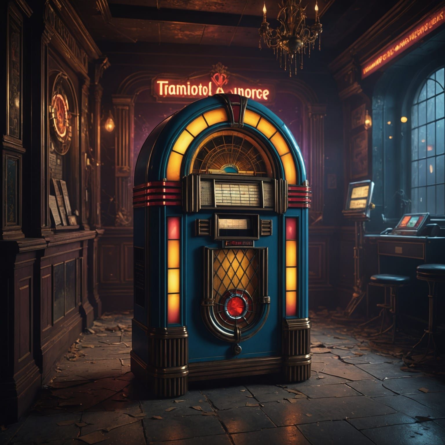 Mysterious Jukebox Sings in the Shadows