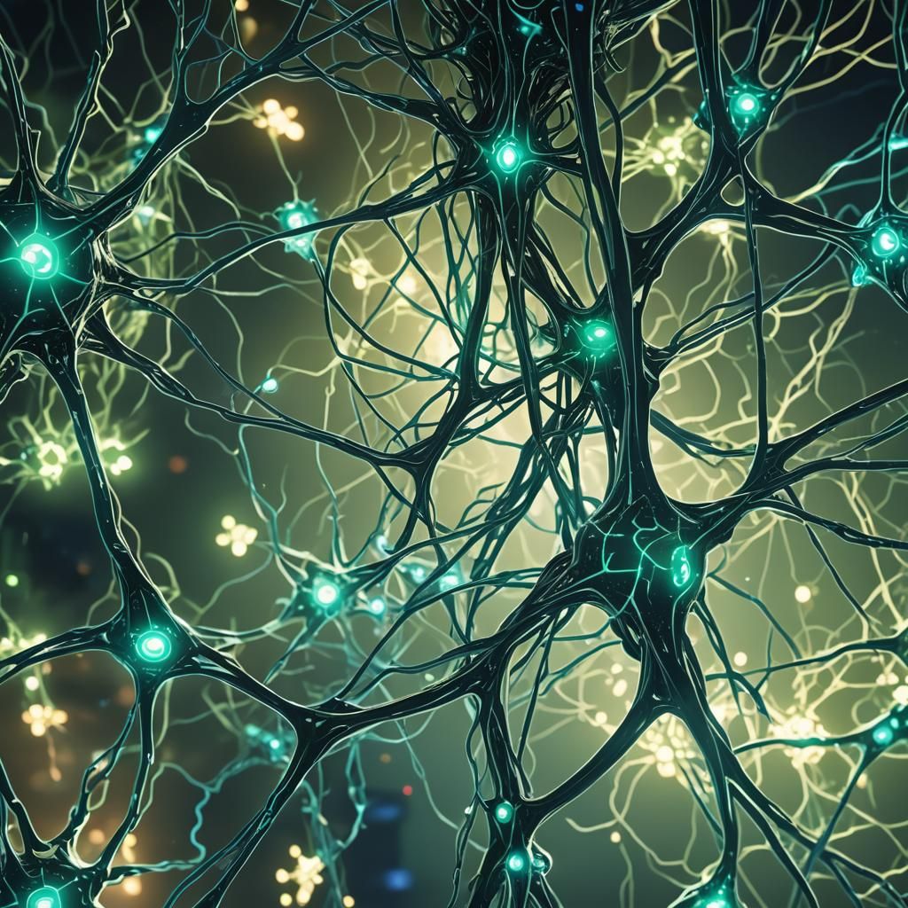 Cyberpunk Healing Process in Futuristic Lab