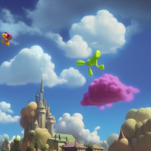 Dreamy Cloudscapes in Vibrant 3D
