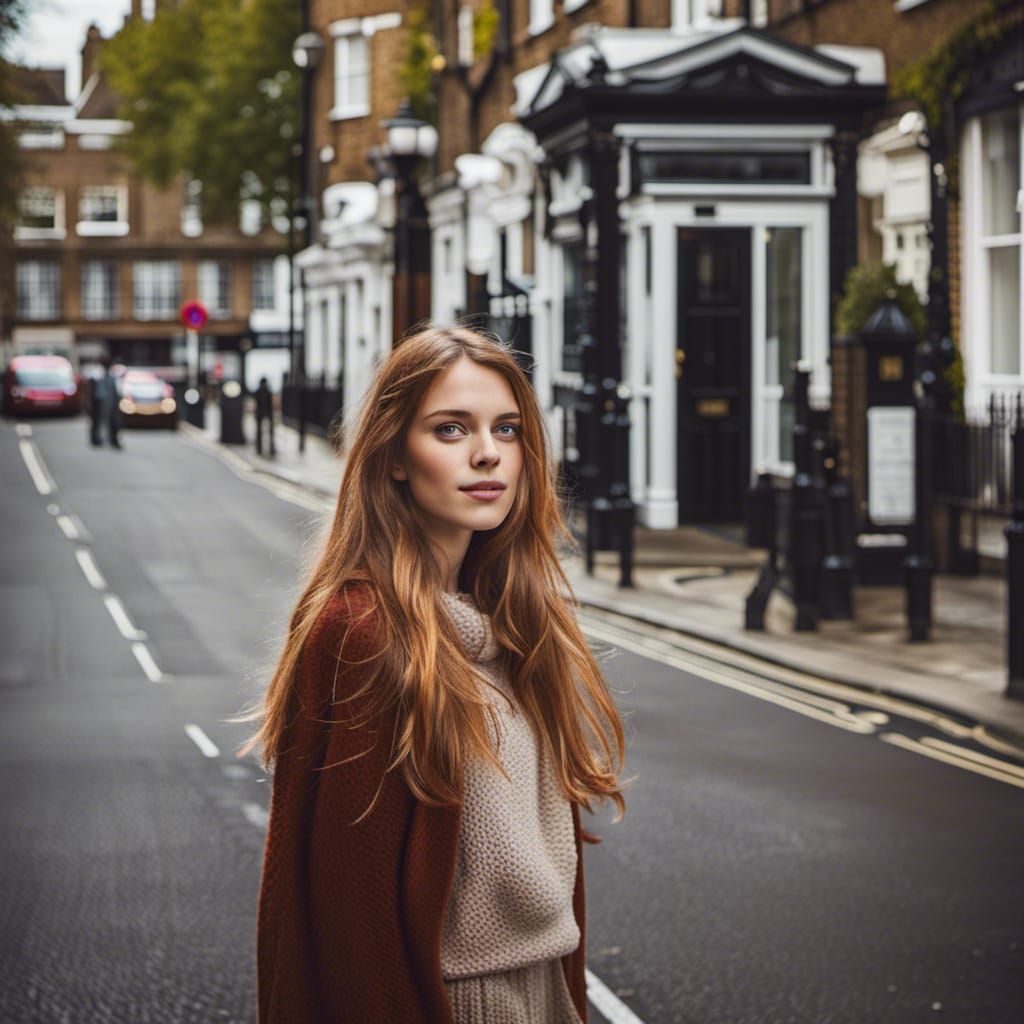 London Street Beauty in a Moment of Serenity