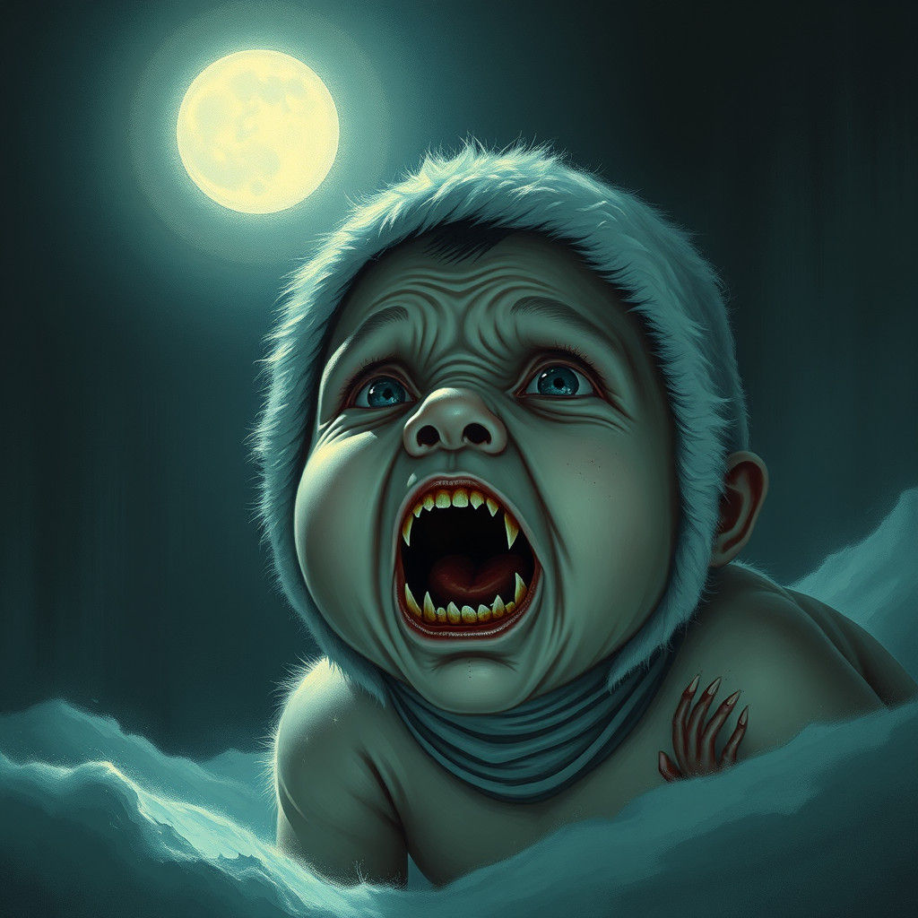 Mythical Winter Horror in Dark Gothic Style