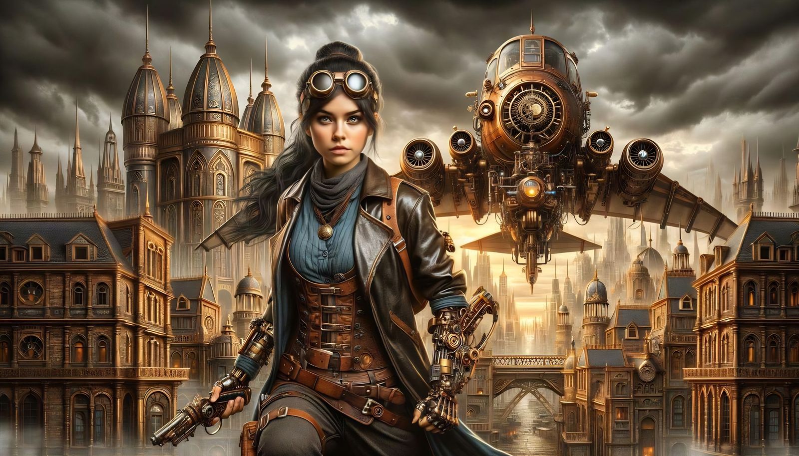Steampunk Adventurer Embarks on Thrilling Quest