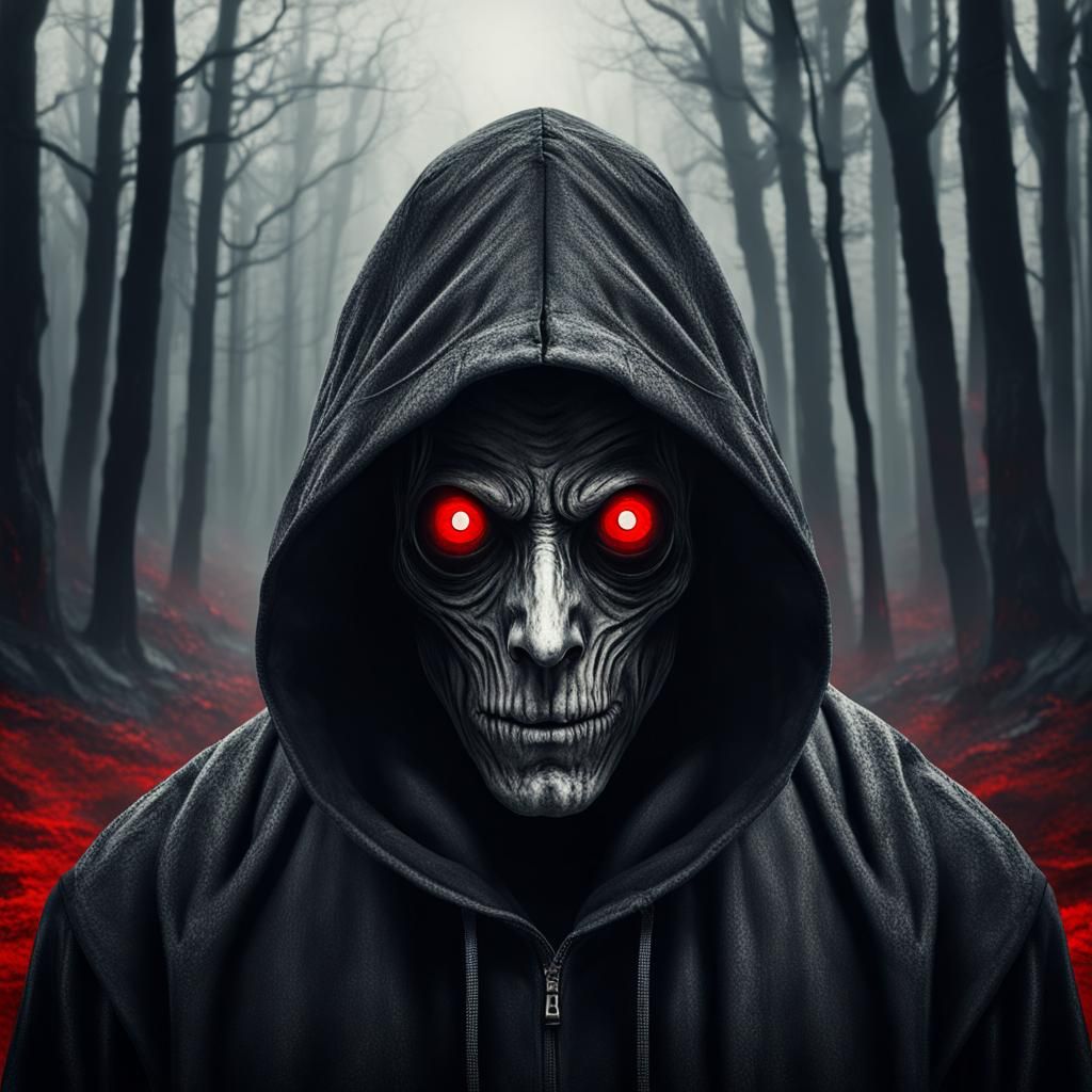 Mysterious Stranger in Desolate Landscape