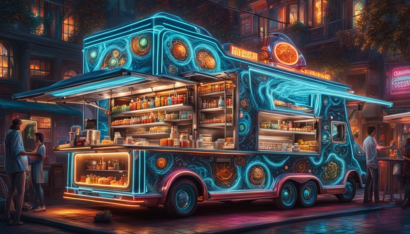 Futuristic Food Trucks