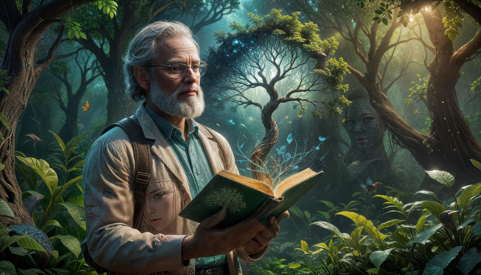 Evolution Theory: Hyperrealistic Splash Art Concept