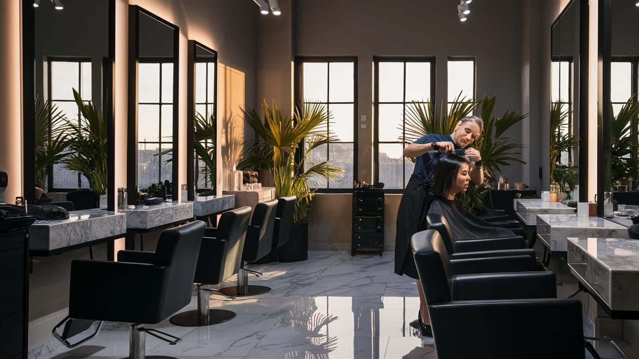 Modern Salon in Editorial Style