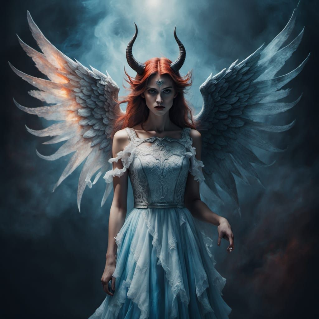 Ethereal Goddess Unveiled in Vibrant Watercolor