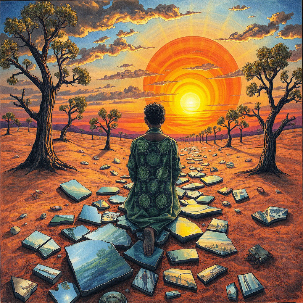 Surreal Desert Reborn as Forest by Persistent Gardener