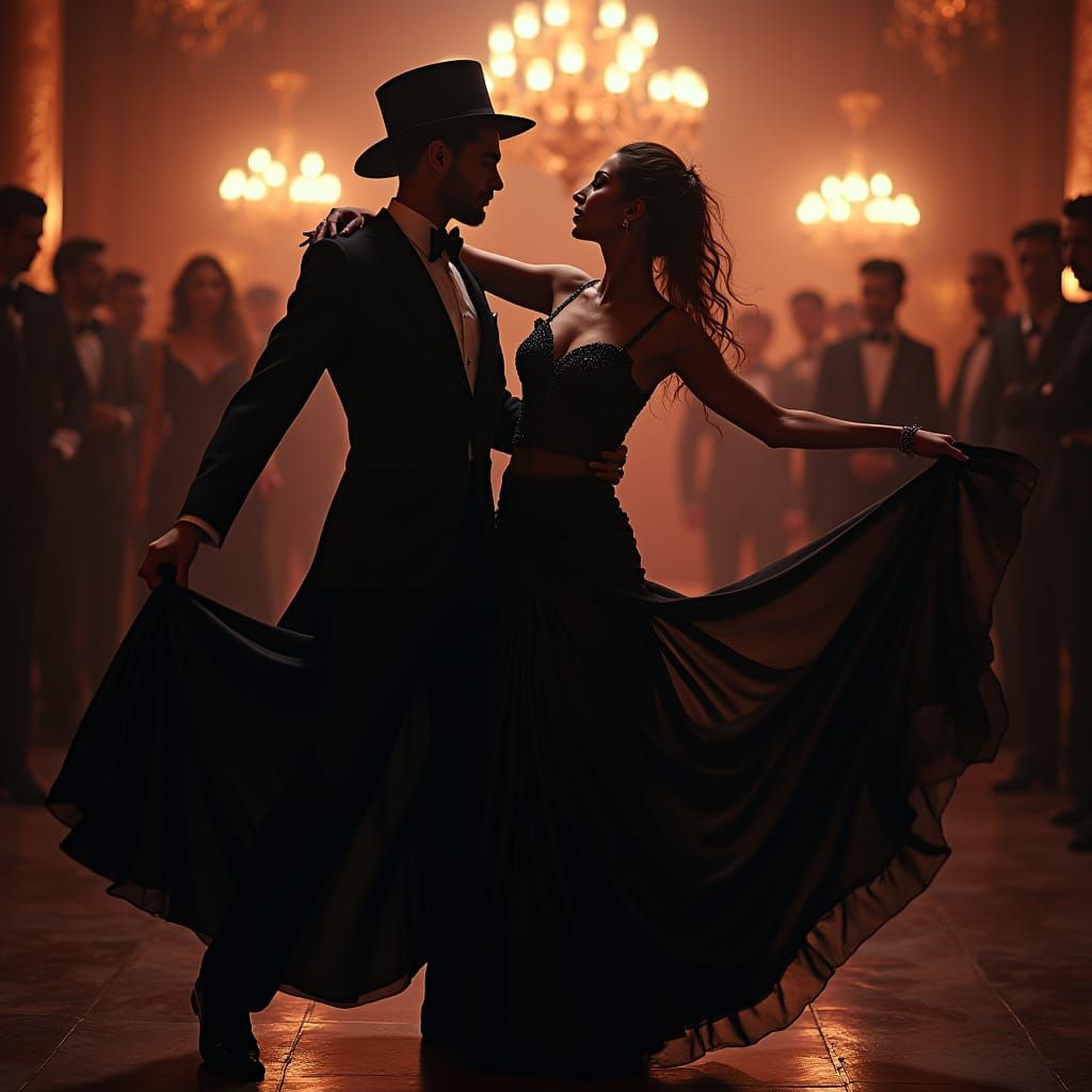 Stylish Villains Dance at Gothic Party