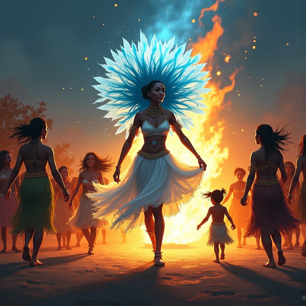 Goddess of Ice Dances at Vibrant Muamoki Village Festival