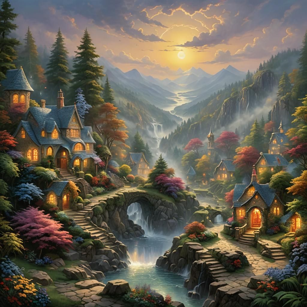 Paradise of Eternal Bliss in Ethereal Fantasy