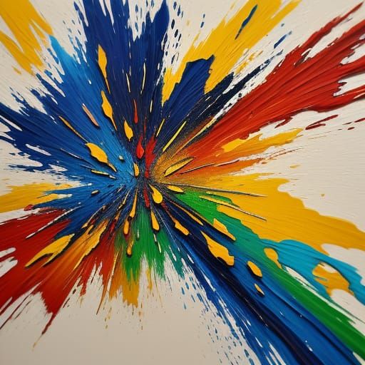 Expressionist Oil Painting of a Batina as Leather Jacket