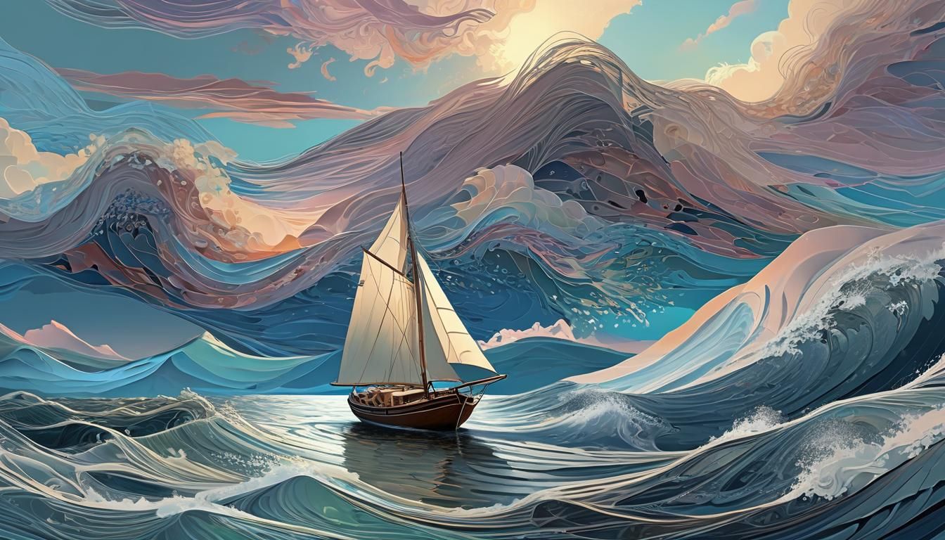 Sailing in a dreamscape