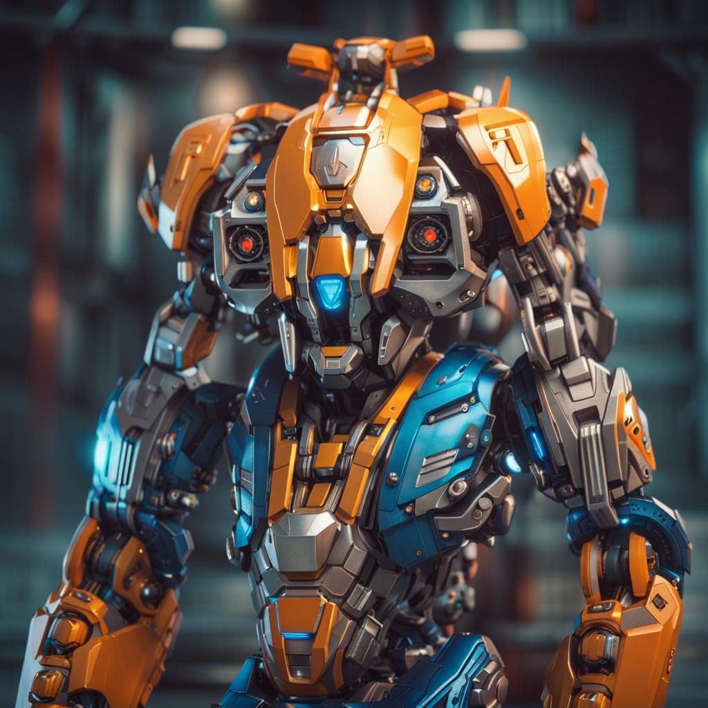 Gritty Transformers Close-Up in Futuristic Metallic Aestheti...