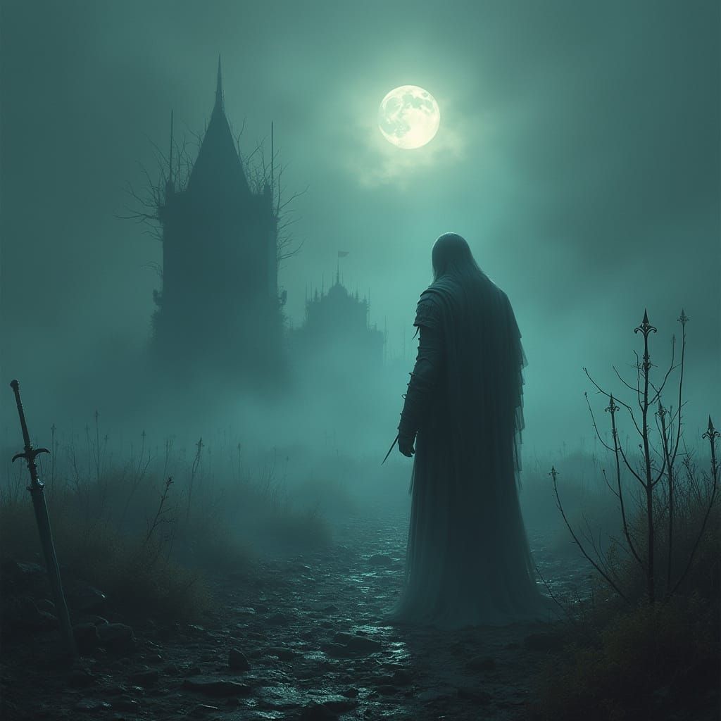 Spectral Warrior on Misty Battlefield