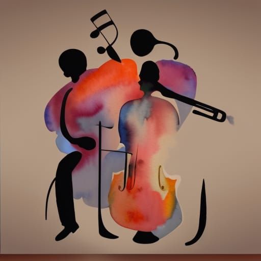 Ethereal Dance Inspired Watercolor Abstract