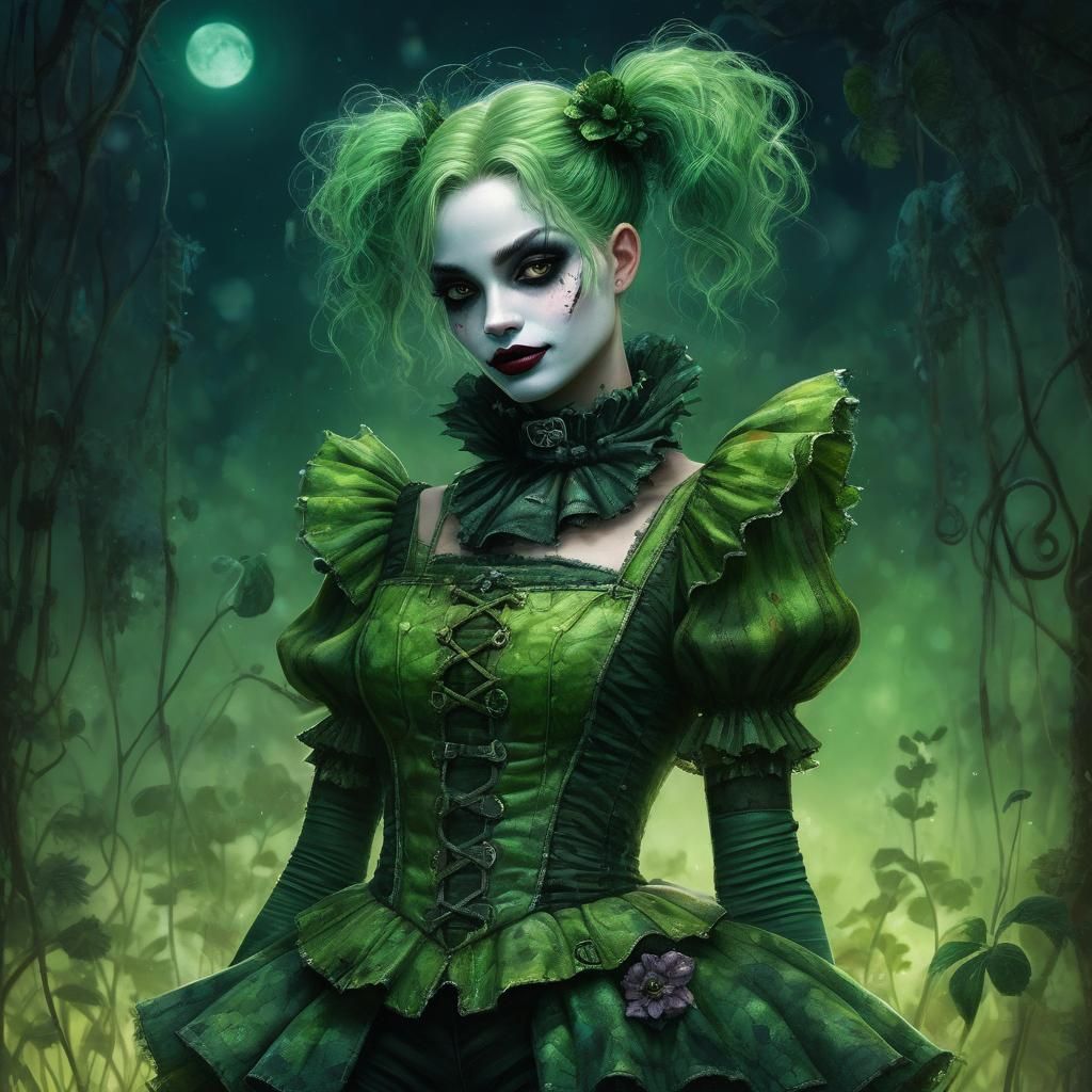 even Harley Quinn likes green