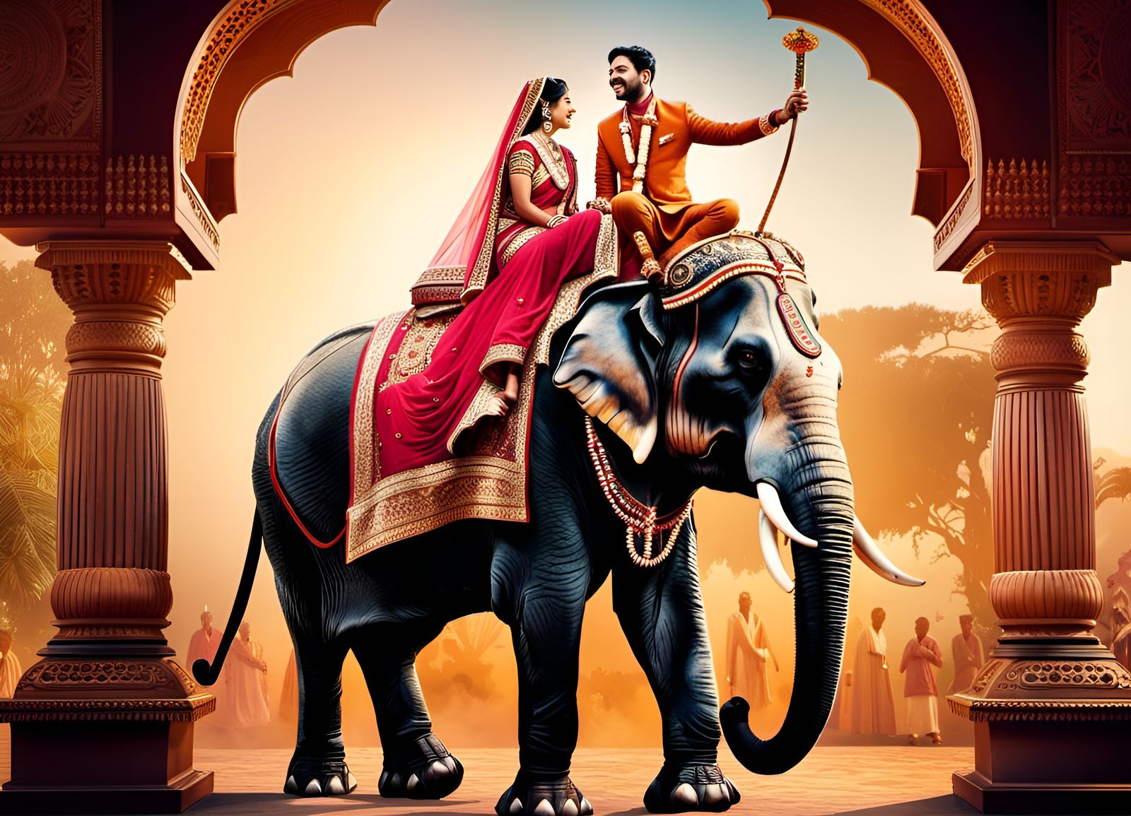 Traditional Indian Royal Elephant Ride
