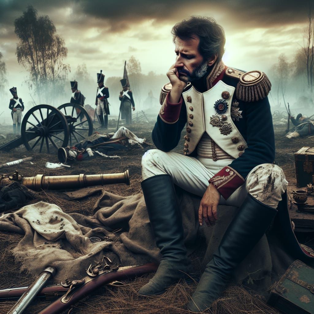 French Marshal Ponders Battle's Aftermath in Early 19th Cent...