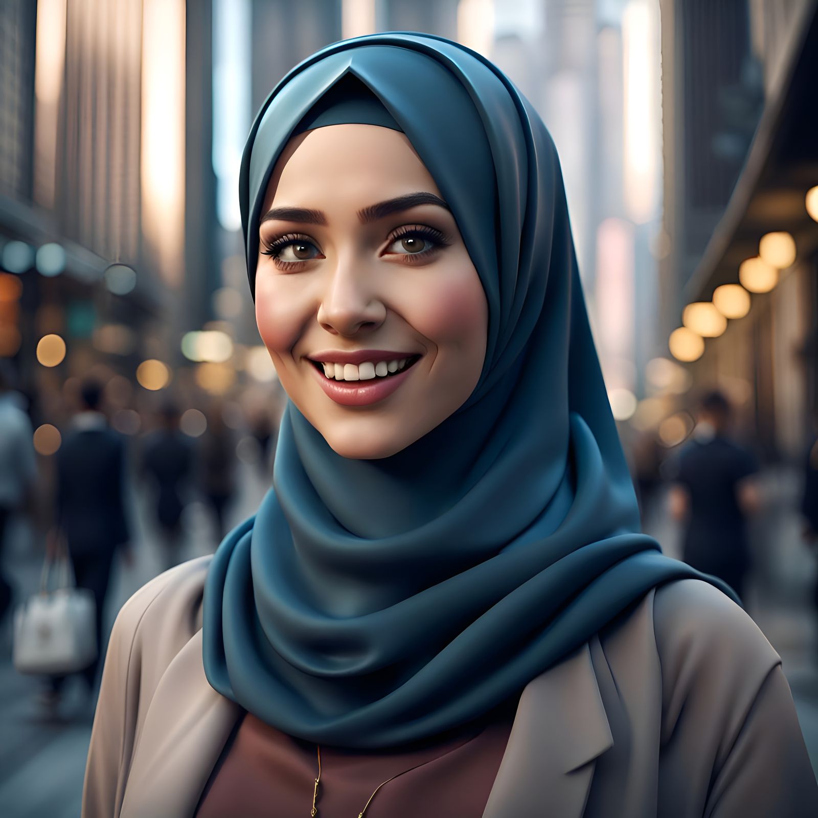 Modern City Fantasy Queen in Hijab