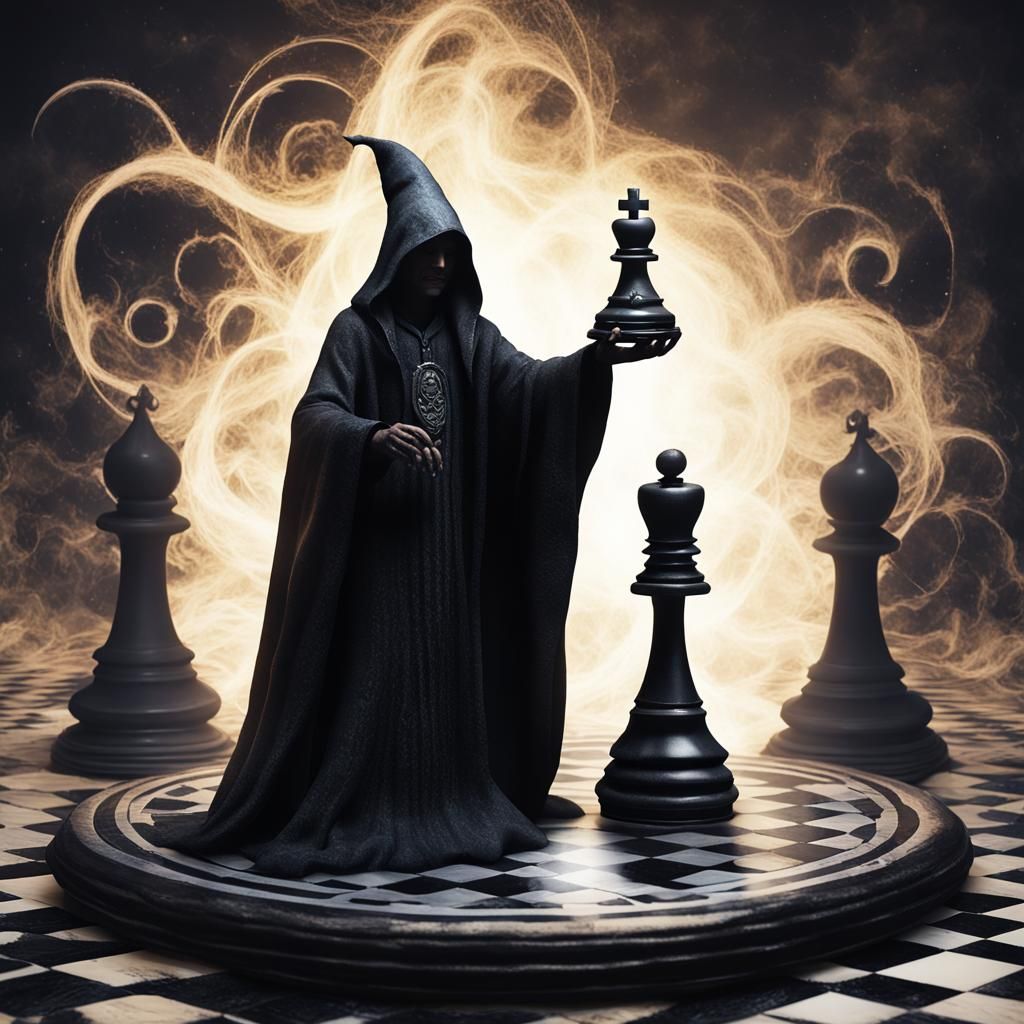 Enchanting Ghostly Witch Conjures Darkwave Magic