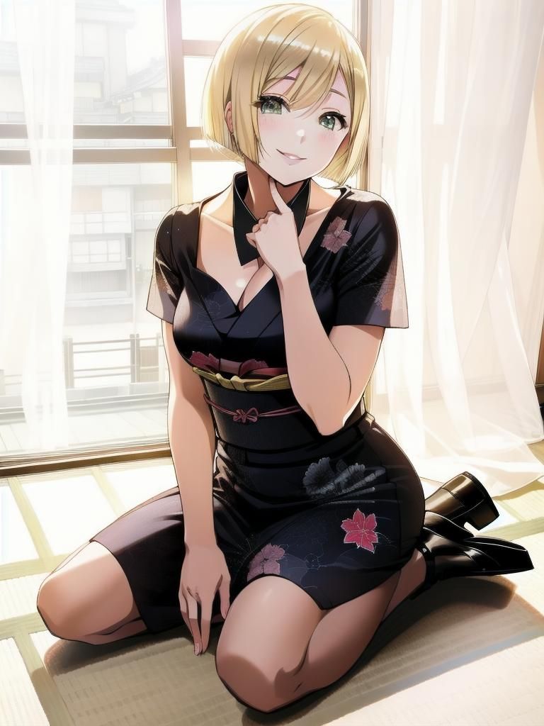 Wariza in a cute dress