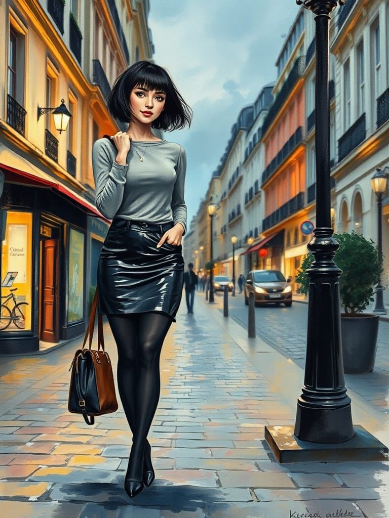 Parisian Enchantment in Warm Watercolors