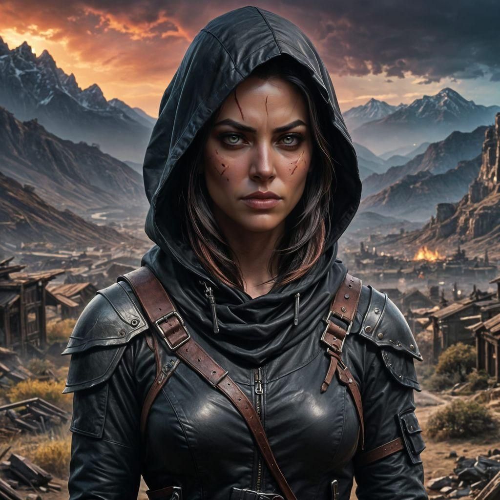 Epic High Fantasy Assassin Portrait with Intricate Details