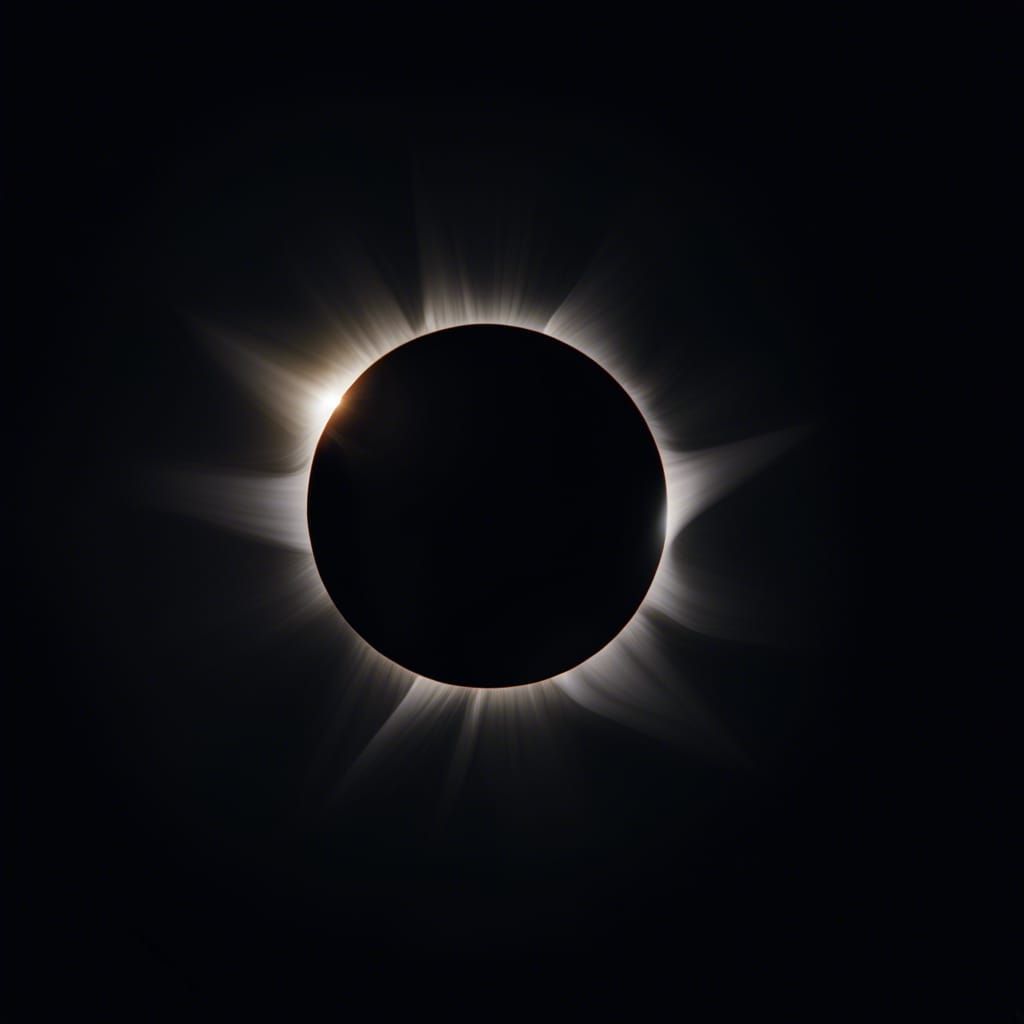 Solar Eclipse in Vibrant Colors