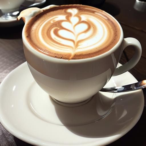 Vibrant Latte Art Frog in Swirling Espresso and Milk