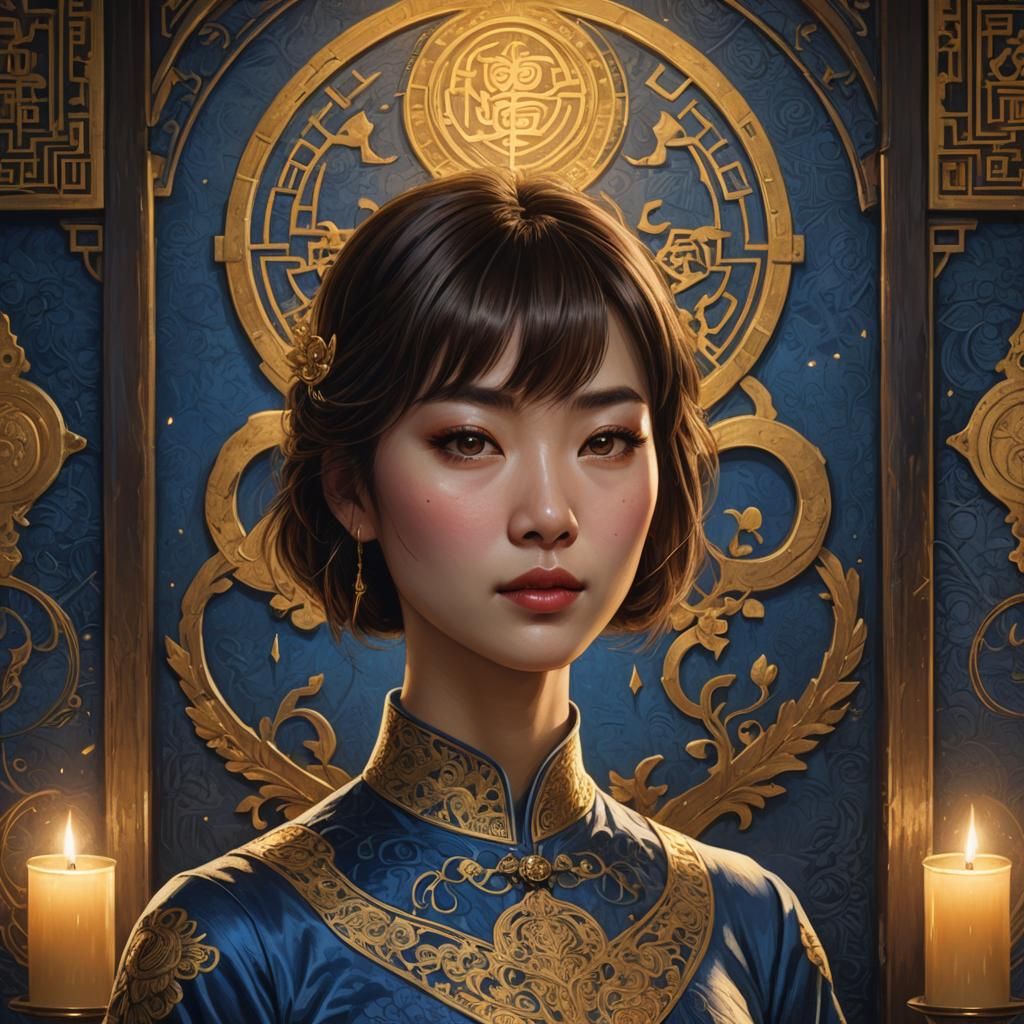 Beneath Victorian Whispers: A Hyperrealistic Portrait of Eni...