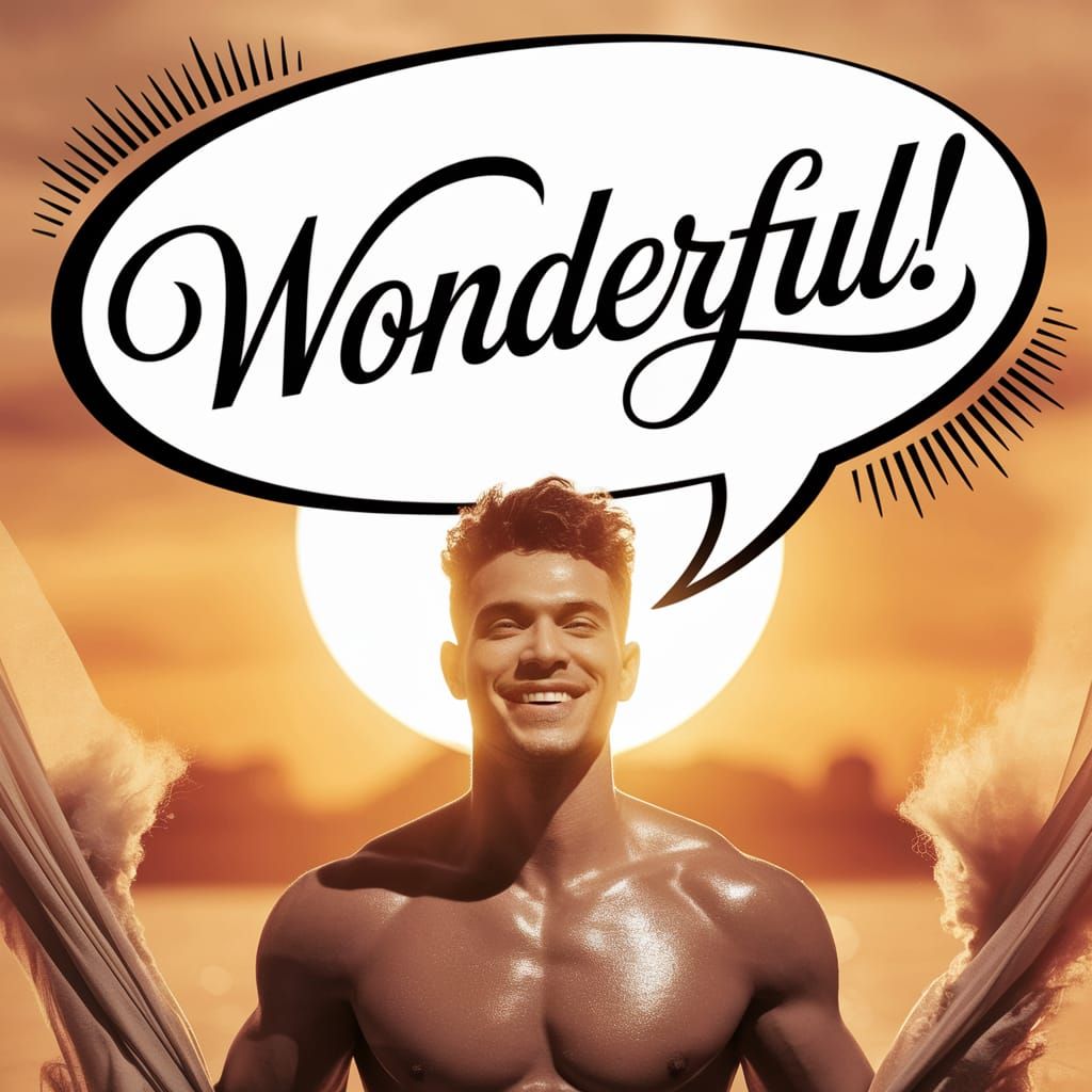 Confident Gentleman Basks in Sunset Glow