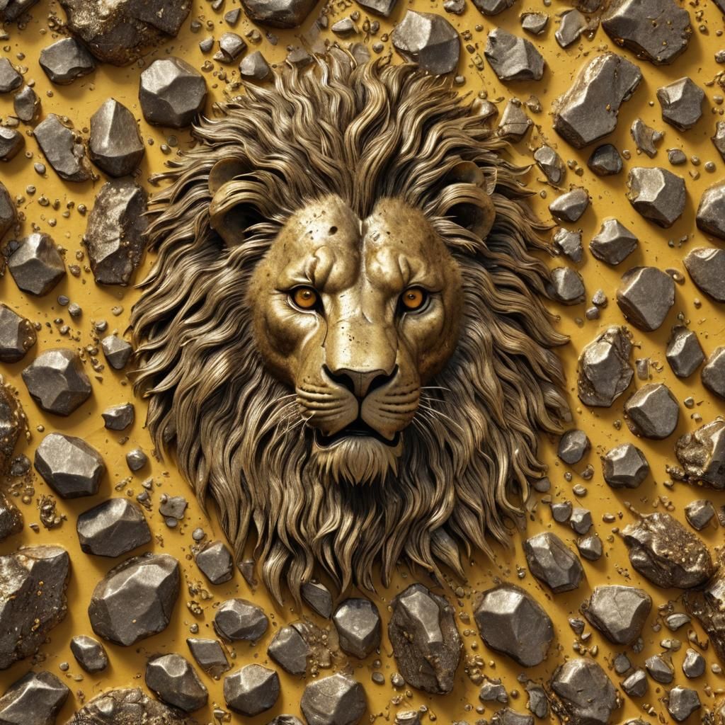 Golden Fossilized Lion's Fur in Sci-Fi Epic